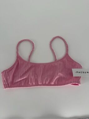 PACSUN Pink Ribbed Bralette Top
